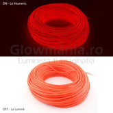Fir electroluminescent neon flexibil el wire 5 mm culoare rosu